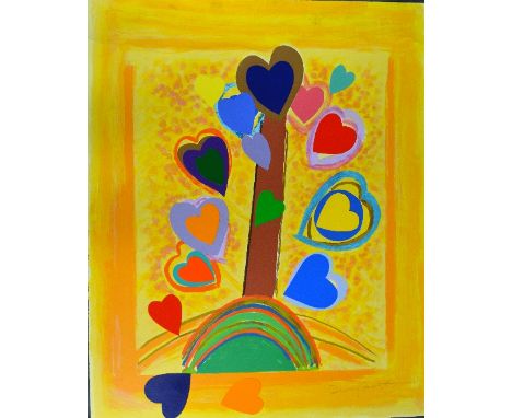 SIR TERRY FROST RA (BRITISH 1915-2003), The Love Tree, a hand embellished limited edition screen print, No.2/85, numbered and