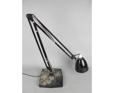 HERBERT TERRY & SONS LTD 1930'S 1208 SPECIAL MADE ANGLE POISE LAMP, designed by George Carwardine, with four springs and flat