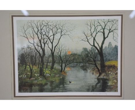 AFTER HELEN BRADLEY (BRITISH 1900-1979), Light Go Gently, a signed print, blind stamp, signed in pencil lower right, approxim