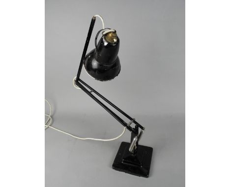 HERBERT TERRY & SONS LTD ANGLE POISE DESK LAMP, on a square two tier base (s.d.)