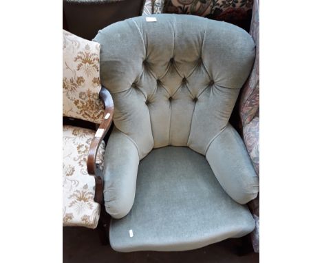 LIGHT GREEN TUB CHAIR