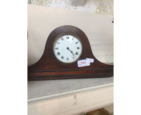 OAK DOMED MANTEL CLOCK