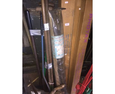 DRAIN RODS AND GARDEN TOOLS