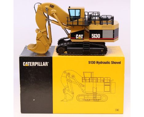 NZG: A boxed NZG, Caterpillar, 5130, Hydraulic Shovel Excavator, 1:50 Scale, Art No. 391, original sleeve box, vehicle in ver