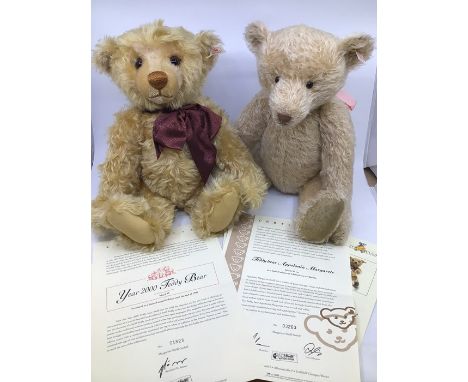 Steiff: A Steiff Limited Edition 1999 Bear, No. 1823, with certificate, 670374; together with a Limited Edition Appolonia Mar