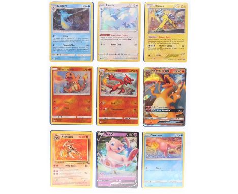 Pokemon: A collection of 270 Pokemon cards, ranging from the Wizards of the Coast era, through to the current Sword &amp; Shi