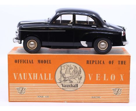 Victory Industries: A boxed Victory Industries, Vauxhall Velox, 1:18 Scale, black livery, vehicle generally good, scratched t