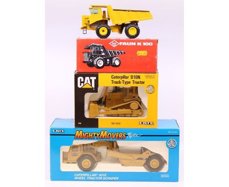 ERTL: A boxed ERTL, Mighty Movers Replica, Caterpillar 631E Wheel Tractor Scraper, 1:50 Scale, 2430, vehicle appears good, bo