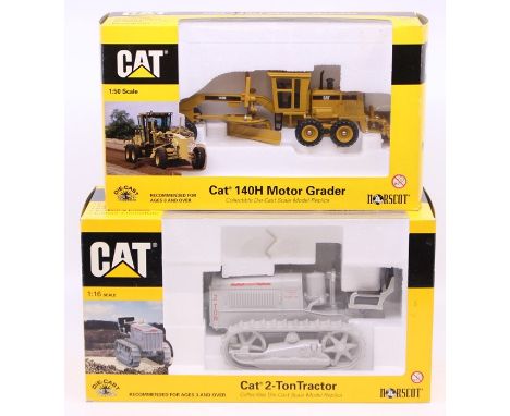 Norscot: A boxed Norscot, 1:50 Scale, Cat 140H Motor Grader, 55030, vehicle appears good, box has slight wear to edges; toget