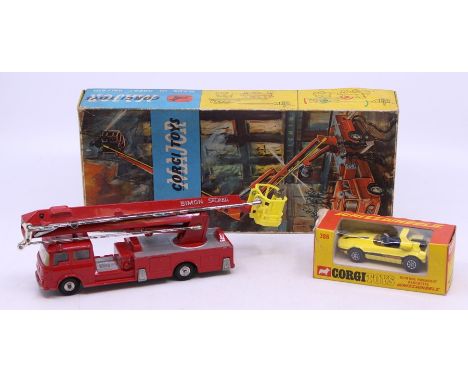 Corgi: A boxed Corgi Toys, Bertone Runabout Barchetta Whizzwheels, 386, yellow and black body, tear to box, playwear to vehic