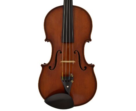 French violin by and labelled Fait par Paul Blanchard á Lyon en 1883, no. 163, also branded P. Blanchard á Lyon to the inner 