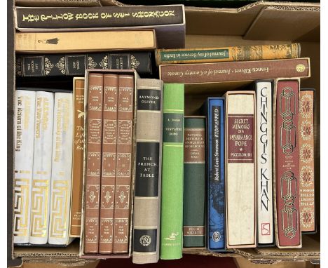 Oliver (Raymond), The French At Table, Folio Society edition, and assorted other Folio Society books (box)