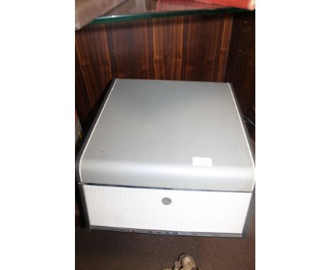 A VINTAGE 'BUSH, MONARCH, SRP 31d' PORTABLE RECORD PLAYER