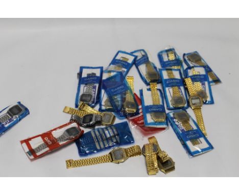 A QUANTITY OF ASSORTED VINTAGE STYLE CASIO WRIST WATCHES
