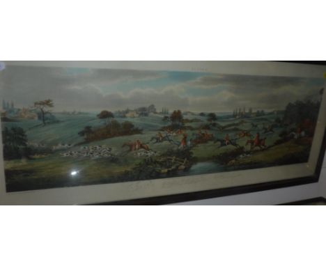 AFTER DEAN WOLSTENHOLME "Foxhunting" a set of four coloured engravings by Sutherland, published by R Ackermann at his Eclipse