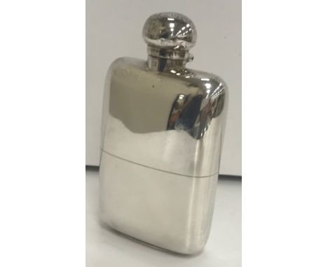 A silver hip flask (by Mappin &amp; Webb, London 1911) 13 cm long, 7.25 oz CONDITION REPORTS Unable to guarantee if leak proo