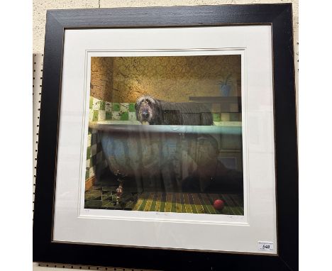 AFTER STEVEN HANSON "After a walk", limited edition print, signed, titled and No'd. 44/195, 47 cm x 47 cm, together with thre