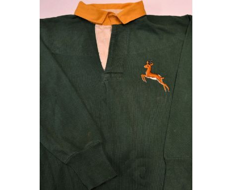 1956 South Africa Rugby Tour to New Zealand match worn shirt - v New Zealand No 11 which was exchanged with New Zealand All B