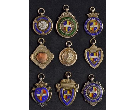 Birmingham Works Amateur football silver medals to include 1920/1 Birmingham & District Works Amateur Football, 1932/3 Walmle