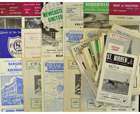 Selection of Scottish football programmes to include 1962 Edinburgh Select v. Burnley, 1968 Newcastle United v Celtic, 1967 S