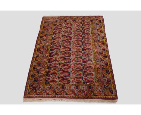 Afghan carpet of Beshir 'serpent' design, Afghanistan, modern production, 8ft. 11in. x 6ft. 1in. 2.72m. x 1.86m. All over pan