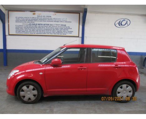 Make &amp; Model: Suzuki Swift GL 5drDate of Reg: AV08 FXCColour: Redcc: 1328MoT: 11-03-2022Fuel Type: PETROLMileage: 112kTra