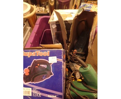 Boxed SupaTool planer and other power tools