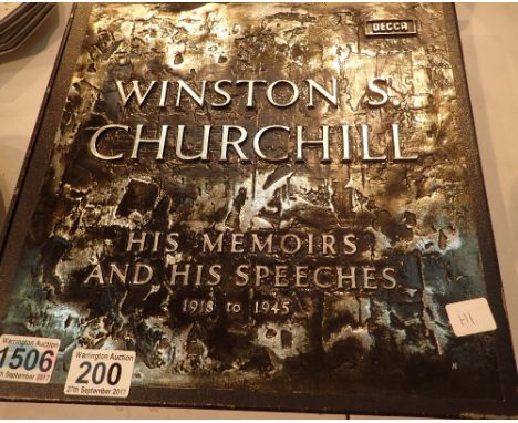 Decca records, 12 volume set of Winston Churchill his memoirs and speeches 1918 to 1945, good condition