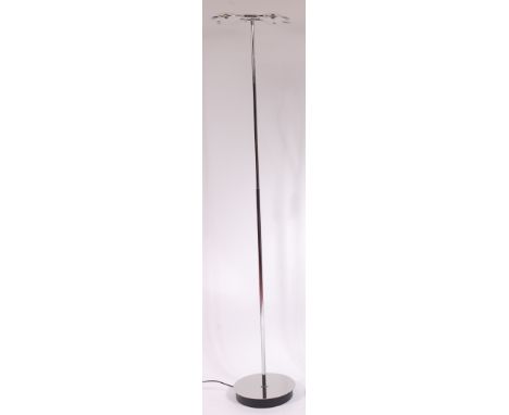 Fontana Arte - A Nobi Terra Quatro 3599 chrome floor lamp, with tilting and rotating shades, with original paperwork, h.185cm