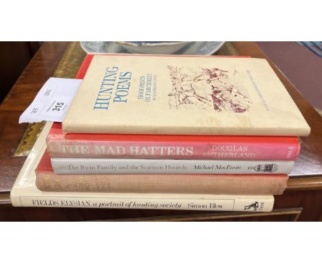 5 books on hunting inc first edition of Hunting Verse 