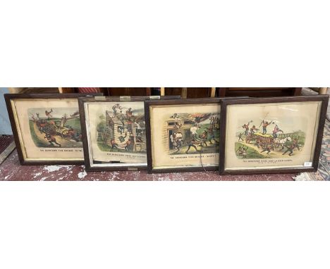 4 Darktown Fire Brigade series framed prints  Disclaimer: These items are listed on the basis they are illustrative of a bygo