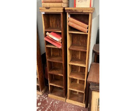 2 Indian Sheesham wood 6 shelf units 