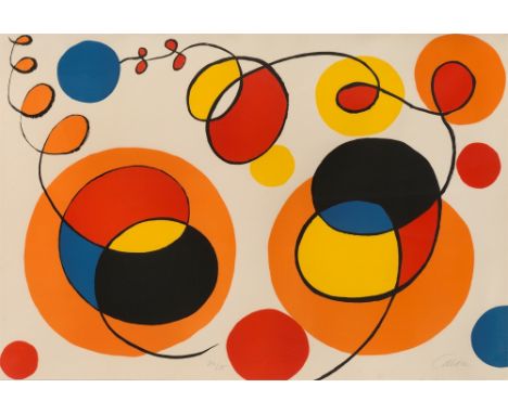 (See English version below)Alexander Calder (Philadelphia 1898 – 1976 New York). Ohne Titel. Um 1970Farblithografie auf Velin