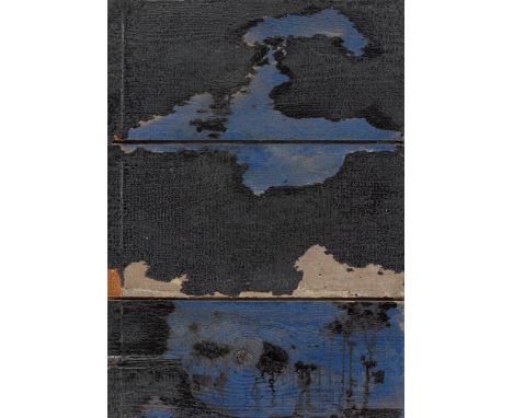 (See English version below)Felix Droese (Singen 1950 – lebt in Mettmann). „Landschaft“. 1994Öl auf Holz.  49,6&nbsp;×&nbsp;35