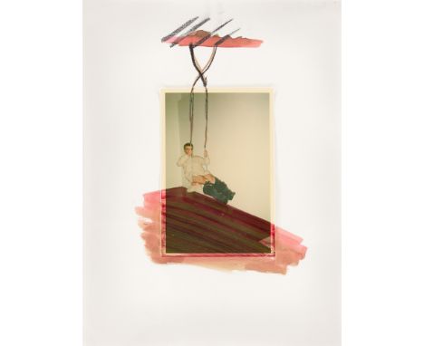 (See English version below)Fabrice Hyber (Luçon/Frankreich 1959 – lebt in Paris). Ohne Titel. 1996Aquarell und Kohle über C-P