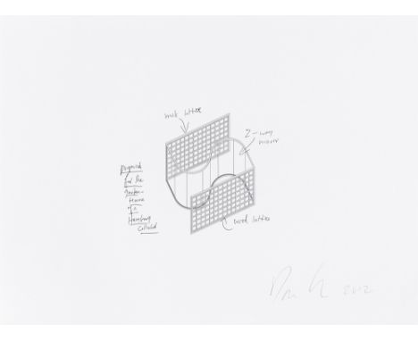 (See English version below)Dan Graham (Urbana, Illinois 1942 – lebt in New York). „Proposal for the Garden-Terrace of a Hambu