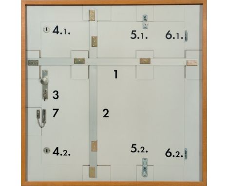 (See English version below)Thomas Locher (Munderkingen 1956 – lebt in Berlin). „1 bis 7“. 1995C-Print. 159,9&nbsp;×&nbsp;160,