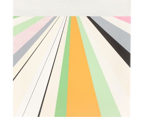 (See English version below)Alvar Beyer (Weimar 1970 – lebt in Berlin). „Plattform II“. 2005Acryl auf Leinwand.  55,5&nbsp;×&n