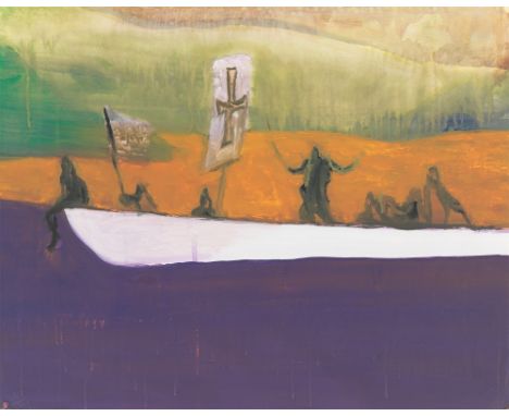 (See English version below)Peter Doig (Edinburgh 1959 – lebt in Trinidad). Canoe. 2008Farbaquatinta auf Velin. 59,6&nbsp;×&nb