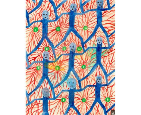 (See English version below)Martin Assig (Schwelm 1959 – lebt in Berlin). „St. Paul #419“. 2014Aquarell und Wachs auf Papier. 