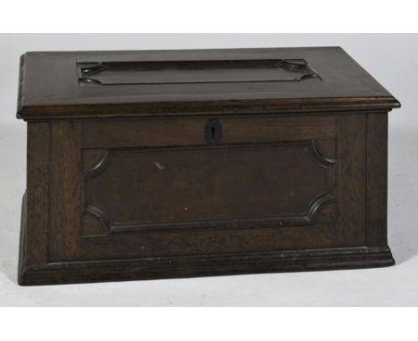 Beautifully made 19th century, American walnut tool chest from Ohio. Original finish.  Dimensions are: 22 1/2" wide, 13" deep