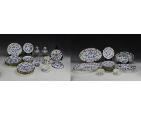 Forty nine pieces total. Pieces includes two egg cups, four serving platters, covered bowl, six coffee cups, four open salts,