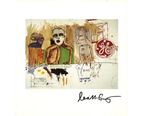 Artist: Jean-Michel Basquiat &amp; Andy Warhol &amp; Francesco Clemente (20th Century). Title: "Alba's Breakfast". Medium: Co