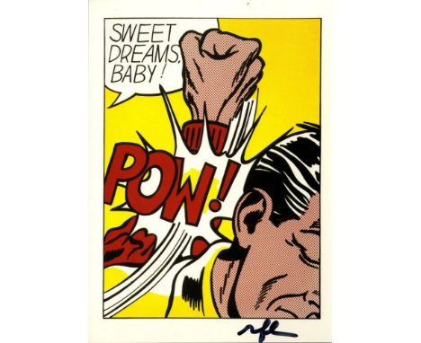 Artist: Roy Lichtenstein (American, 1923-1997). Title: "Sweet Dreams Baby! [postcard edition]". Medium: Color offset lithogra