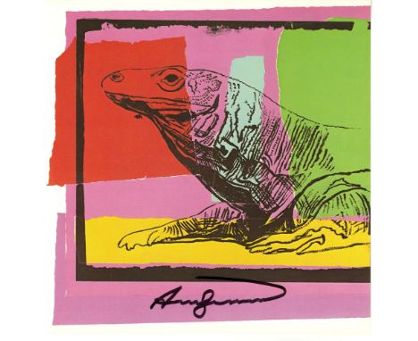 Artist: Andy Warhol (American, 1928 - 1987). Title: "Komodo Dragon (Monitor Lizard)". Medium: Color offset lithograph. Date: 