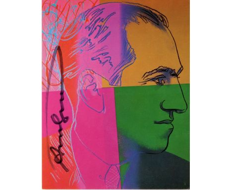 Artist: Andy Warhol (American, 1928 - 1987). Title: "George Gershwin [announcement/invitation]". Medium: Color offset lithogr