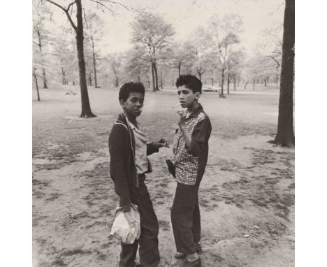 Artist: Diane Arbus (American, 1923-1971). Title: "Two Boys Smoking in Central Park, N.Y.C". Medium: Original photogravure. D