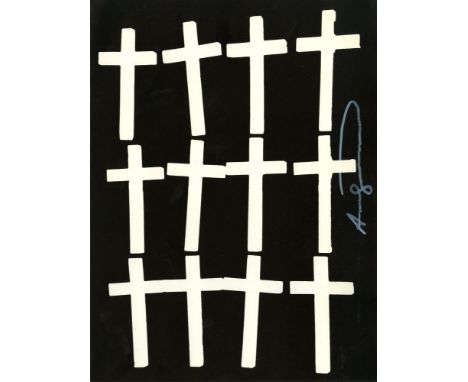 Artist: Andy Warhol (American, 1928 - 1987). Title: "Crosses #1". Medium: Lithograph. Date: Printed 1982. Dimensions: Overall