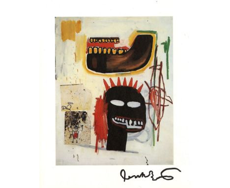 Artist: Jean-Michel Basquiat (American, 1960-1988). Title: "Brown Jaw". Medium: Color offset lithograph. Date: Composed 1986.