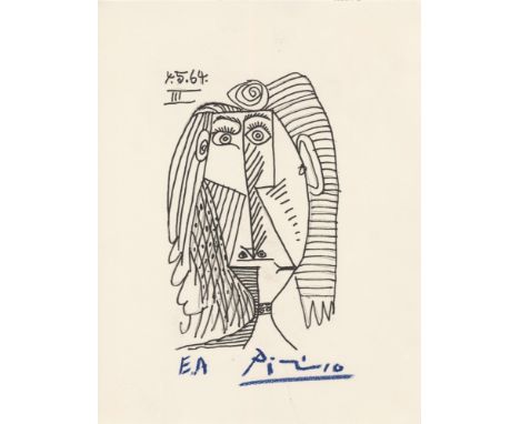 Artist: Pablo Picasso [d'apres] (Spanish, 1881 - 1973). Title: "May 4, 1964 #3 [from the suite 'Le Gout du Bonheur,' image da